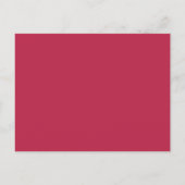 Carte Postale Faire-part Monogramme Moderne Mariage Magenta Enregistrer La  (Dos)