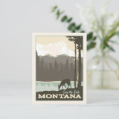 Carte Postale Faire-part Montana | Sauvegarder la date (Debout devant)