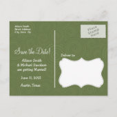 Carte Postale Faire-part Motif de palmier tropical (Dos)