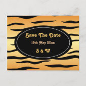 Carte Postale Faire-part Motif de rayures d'animal Tigre (Devant)