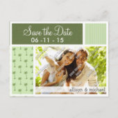 Carte Postale Faire-part Motif Tropical Palm Tree (Devant)