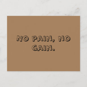 Carte Postale Faire-part Motivation de salle de sport Texte personnalisé et