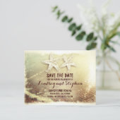 Carte Postale Faire-part Mousse de mer romantique et couple d'étoiles de me (Debout devant)