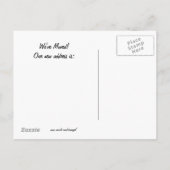 Carte Postale Faire-part Moustache Mobile (Dos)