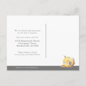 Carte Postale Faire-part Mouvement à la maison mobile de maison d'escargot (Dos)