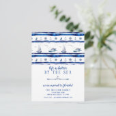 Carte postale Faire-part Moving Bateau Blue (Debout devant)