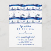 Carte postale Faire-part Moving Bateau Blue (Devant)