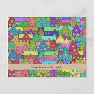 Carte Postale Faire-part Moving House New Home personnalisée