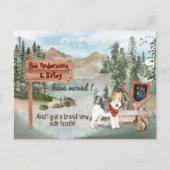 Carte Postale Faire-part Moving Wire Haired Fox Terrier Dog Nouvelle adress (Devant)