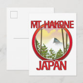 Carte Postale Faire-part Mt. Hakone Japon (Devant / Derrière)