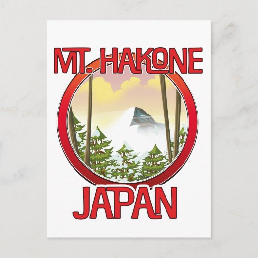 Carte Postale Faire-part Mt. Hakone Japon (Devant)