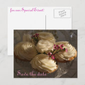 Carte Postale Faire-part Muffin glacé (Devant / Derrière)