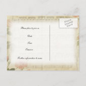 Carte Postale Faire-part Musique de fantôme victorienne et faire part de sa (Dos)