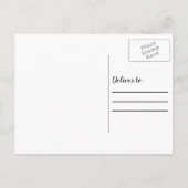 Carte Postale Faire-part Mustard Jaune Noir 3 Photo Grad Date de sauvegarde (Dos)