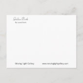 Carte Postale Faire-part Naissance dorée (Dos)