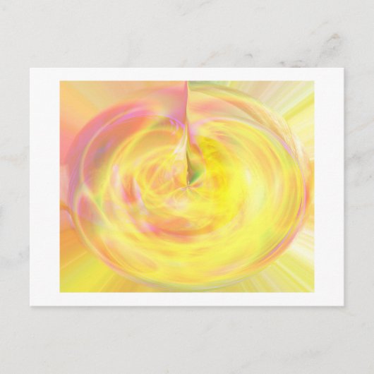 Carte Postale Faire-part Naissance dorée (Devant)