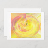 Carte Postale Faire-part Naissance dorée (Devant / Derrière)