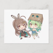 Carte Postale Faire-part Nanashi Mumei (七詩ムメイ) et Ceres Fauna (セレス・ファウナ) (Devant)