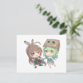 Carte Postale Faire-part Nanashi Mumei (七詩ムメイ) et Ceres Fauna (セレス・ファウナ) (Debout devant)