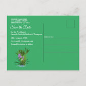 Carte Postale Faire-part Nature intérieure et extérieure en fleurs (Dos)