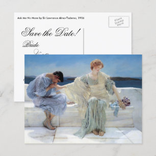 Carte Postale Faire-part Ne me demandez plus by Alma Tadema Mariage