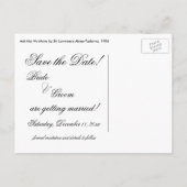 Carte Postale Faire-part Ne me demandez plus by Alma Tadema Mariage (Dos)