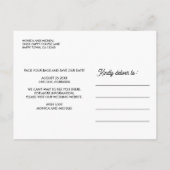 Carte Postale Faire-part NEBRASKA State Destination Mariage N'IMPORTE QUELL (Dos)