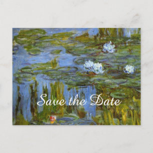 Carte Postale Faire-part nénuphar vintage de Claude Monet pour faire part d