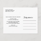 Carte Postale Faire-part NEW HAMPSHIRE State Destination Mariage N'IMPORTE  (Dos)