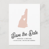 Carte Postale Faire-part NEW HAMPSHIRE State Destination Mariage N'IMPORTE  (Devant)