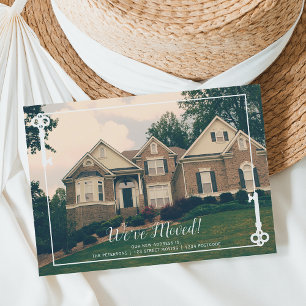 Carte Postale Faire-part New Home key moving announcement Upload your photo