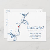 Carte Postale Faire-part New Home York Maine Map Moving (Devant / Derrière)