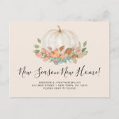 Carte Postale Faire-part New Season New Home Fall Autumn Pumpkin Moving (Devant)