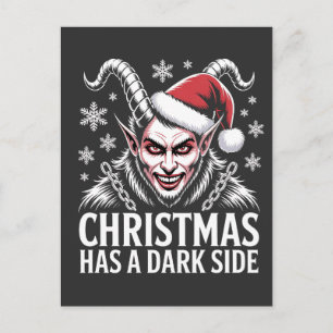 Carte Postale Faire-part Noël a un côté sombre