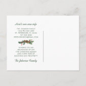 Carte Postale Faire-part Noël Berries Floral Noel Holiday Moving (Dos)