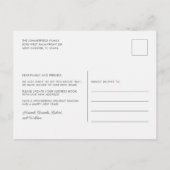 Carte Postale Faire-part Noël de vacances côtières au palmier mobile (Dos)