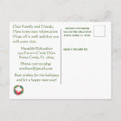 Carte Postale Faire-part Noël Je Déménage Ocean Beach Budget Déménagement (Dos)