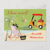 Carte Postale Faire-part Noël Je Déménage Ocean Beach Budget Déménagement (Devant)