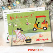 Carte Postale Faire-part Noël Nous avons déménagé Ocean Beach Budget