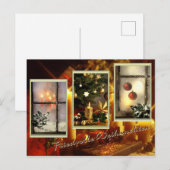 Carte Postale Faire-part Noël paisible (Devant / Derrière)