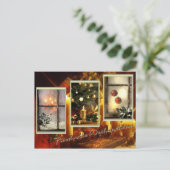 Carte Postale Faire-part Noël paisible (Debout devant)