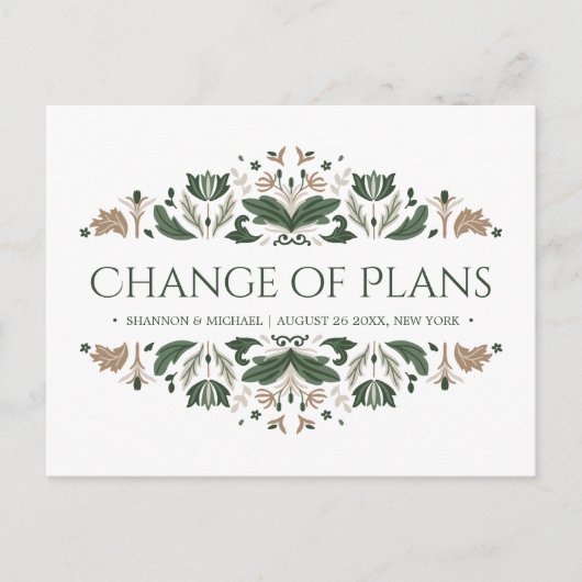 Carte Postale Faire-part noeud celtique | Changement de plan Mariage irland (Devant)