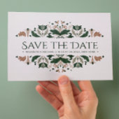 Carte Postale Faire-part noeud celtique | Shamrock Mariage irlandais