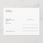 Carte Postale Faire-part Noeud moderne Photo arch Enregistrer la date (Dos)