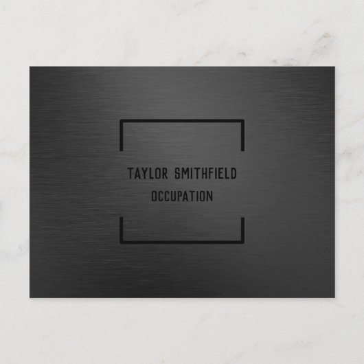 Carte Postale Faire-part Noir Mat (Devant)