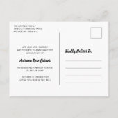 Carte Postale Faire-part Nom de script moderne Photo Collage Girl Graduatio (Dos)