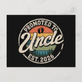 Carte Postale Faire-part Nommé Oncle Estimé 2026 Annonce de Grossesse  (Devant)