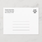 Carte Postale Faire-part Nos nouvelles informations d'adresse avec logo d'e (Dos)