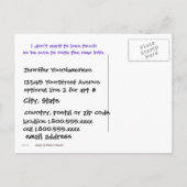 Carte Postale Faire-part Notifications de nouvelle maison amusante à pois (Dos)