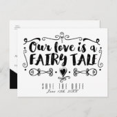 Carte Postale Faire-part NOTRE AMOUR EST UN TALE DE JUSTICE Mariage Enregis (Devant / Derrière)